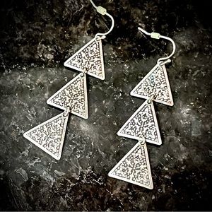 Boho triangle dangle earrings